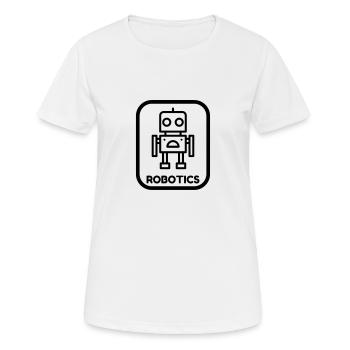 Robotics Robot Robotik Robotique Roboter - Women's Breathable T-Shirt - white - Front - AI Model Female 172 dark (172cm)
