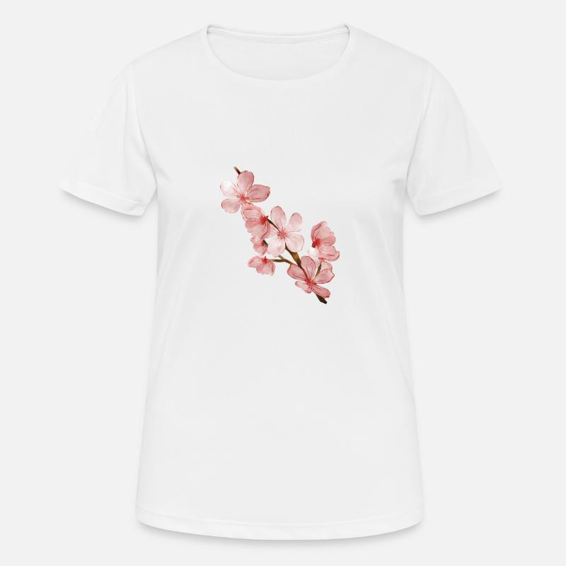 Cherry blossom - Women's Breathable T-Shirt - white