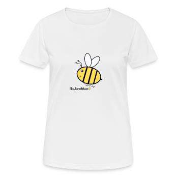 little bumblebeee - Frauen T-Shirt atmungsaktiv - Weiß - Vorne - AI Model Female 172 dark (172cm)