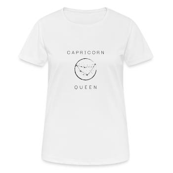 Steinbock Königin - Frauen T-Shirt atmungsaktiv - Weiß - Vorne - AI Model Female 172 dark (172cm)
