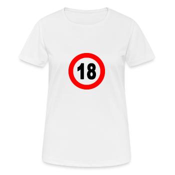 Panneau de rue 18 - T-shirt respirant Femme - blanc - Devant - AI Model Female 172 dark (172cm)