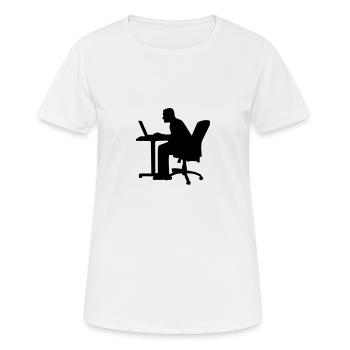 Computer - Women's Breathable T-Shirt - white - Front - AI Model Female 172 dark (172cm)