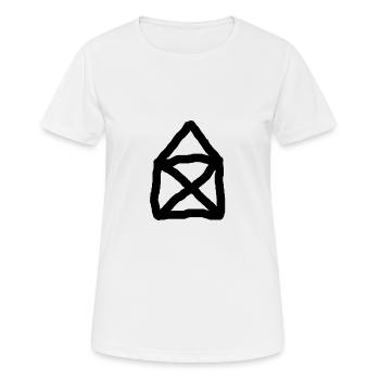 Das Haus vom Nikolaus - Frauen T-Shirt atmungsaktiv - Weiß - Vorne - AI Model Female 172 dark (172cm)