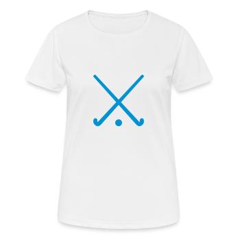 Field hockey - Women's Breathable T-Shirt - white - Front - AI Model Female 172 dark (172cm)