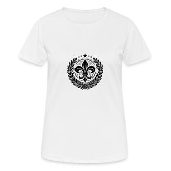 Fleur de lys - T-shirt respirant Femme - blanc - Devant - AI Model Female 172 dark (172cm)