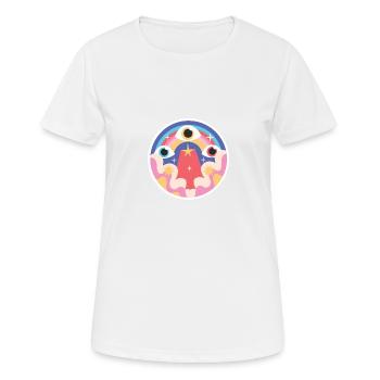 3 EYES - T-shirt respirant Femme - blanc - Devant - AI Model Female 172 dark (172cm)