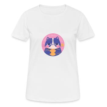 TAKE EASY - T-shirt respirant Femme - blanc - Devant - AI Model Female 172 dark (172cm)