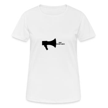 Politik Regierung Protest Demonstration - Frauen T-Shirt atmungsaktiv - Weiß - Vorne - AI Model Female 172 dark (172cm)