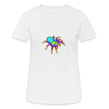 Spider Funny - T-shirt respirant Femme - blanc - Devant - AI Model Female 172 dark (172cm)
