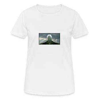 concorde & Sonnenstrahlen 120dpi - Frauen T-Shirt atmungsaktiv - Weiß - Vorne - AI Model Female 172 dark (172cm)