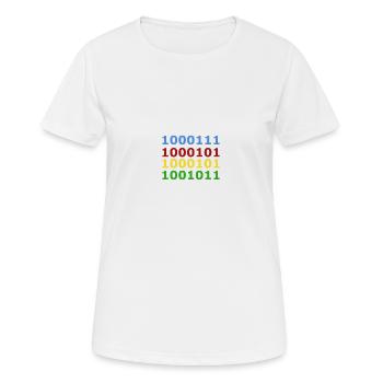 Geek - Women's Breathable T-Shirt - white - Front - AI Model Female 172 dark (172cm)