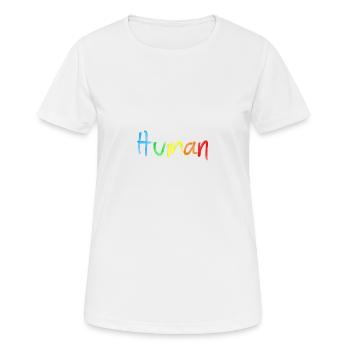 Humain - T-shirt respirant Femme - blanc - Devant - AI Model Female 172 dark (172cm)