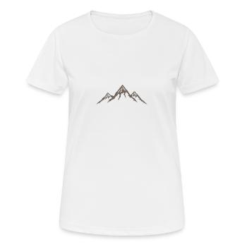 Mountain - Women's Breathable T-Shirt - white - Front - AI Model Female 172 dark (172cm)