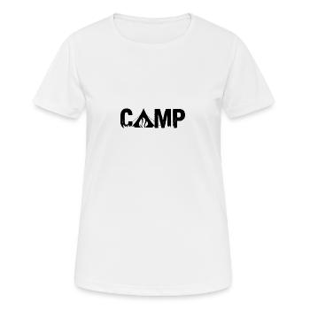 Camp - Women's Breathable T-Shirt - white - Front - AI Model Female 172 dark (172cm)