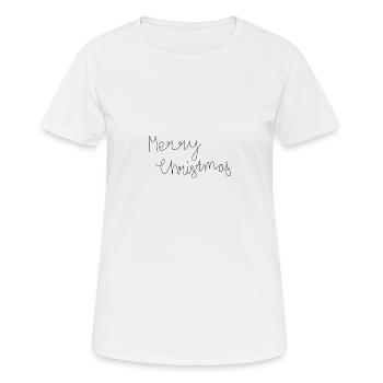 Joyeux Noël - T-shirt respirant Femme - blanc - Devant - AI Model Female 172 dark (172cm)