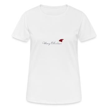 Merry Christmas - Women's Breathable T-Shirt - white - Front - AI Model Female 172 dark (172cm)