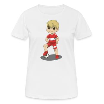 Football autrichien Enfant Fan - T-shirt respirant Femme - blanc - Devant - AI Model Female 172 dark (172cm)