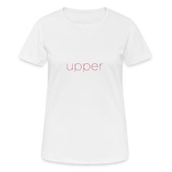 Get an upgrade to Upper - red - Women's Breathable T-Shirt - white - Front - AI Model Female 172 dark (172cm)