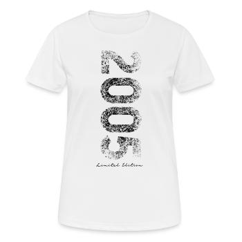 Limited Edition 2005 - Geburtstag 2005 - Frauen T-Shirt atmungsaktiv - Weiß - Vorne - AI Model Female 172 dark (172cm)