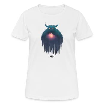 Mangeur d’aura - T-shirt respirant Femme - blanc - Devant - AI Model Female 172 dark (172cm)