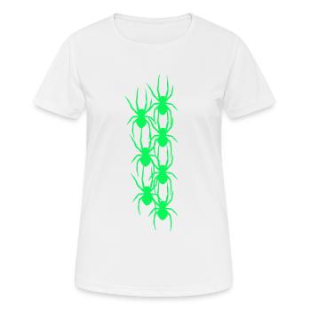 Spinne Spinnen Tiere Horror Halloween - Frauen T-Shirt atmungsaktiv - Weiß - Vorne - AI Model Female 172 dark (172cm)