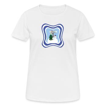 Winter, wild und frostig. - Frauen T-Shirt atmungsaktiv - Weiß - Vorne - AI Model Female 172 dark (172cm)