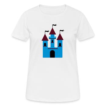 Schloss - Frauen T-Shirt atmungsaktiv - Weiß - Vorne - AI Model Female 172 dark (172cm)