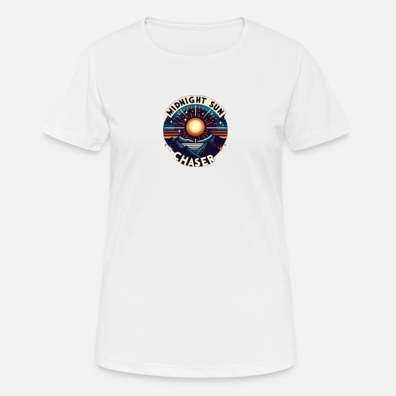 Midnight Sun Chaser - Women's Breathable T-Shirt - white