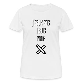 Lehrer / Professor / Schule / Lehrerin / Kind - Frauen T-Shirt atmungsaktiv - Weiß - Vorne - AI Model Female 172 dark (172cm)