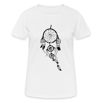 Attrape Rêves - T-shirt respirant Femme - blanc - Devant - AI Model Female 172 dark (172cm)