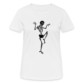 Squelette - T-shirt respirant Femme - blanc - Devant - AI Model Female 172 dark (172cm)