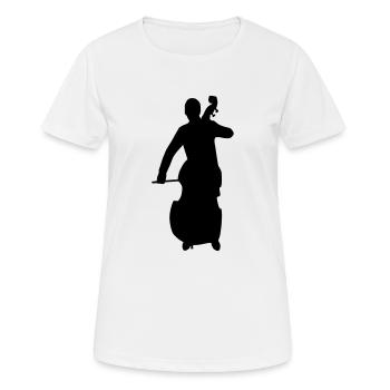 kontrabass - Frauen T-Shirt atmungsaktiv - Weiß - Vorne - AI Model Female 172 dark (172cm)