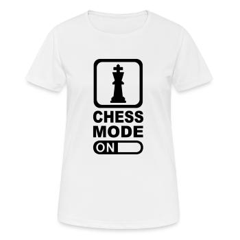 Chess Mode - T-shirt respirant Femme - blanc - Devant - AI Model Female 172 dark (172cm)