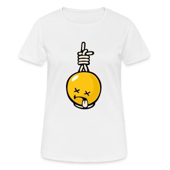 Smiley Suicidal - Frauen T-Shirt atmungsaktiv - Weiß - Vorne - AI Model Female 172 dark (172cm)