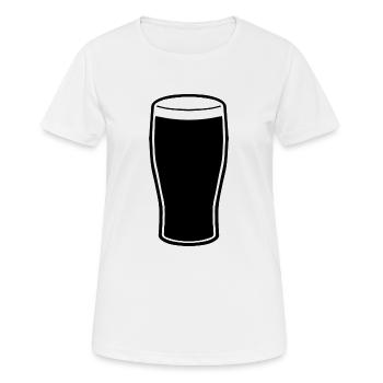 Pint Bier St. Patrick´s Day Irland Kobold Pub - Frauen T-Shirt atmungsaktiv - Weiß - Vorne - AI Model Female 172 dark (172cm)