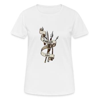 Demigod Life weapons - Women's Breathable T-Shirt - white - Front - AI Model Female 172 dark (172cm)