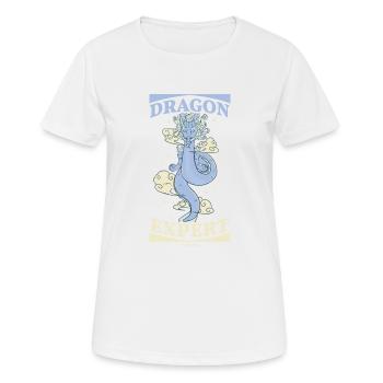 Dragon Expert - Frauen T-Shirt atmungsaktiv - Weiß - Vorne - AI Model Female 172 dark (172cm)
