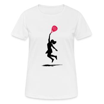 Padel Padel Tennis Padel-girl PADELTENNIS-queen - T-shirt respirant Femme - blanc - Devant - AI Model Female 172 dark (172cm)
