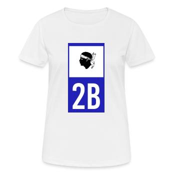 Corsu 2B - T-shirt respirant Femme - blanc - Devant - AI Model Female 172 dark (172cm)