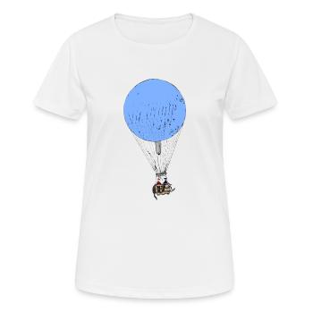 Heißluftballon - Frauen T-Shirt atmungsaktiv - Weiß - Vorne - AI Model Female 172 dark (172cm)