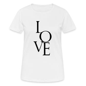 promesse - T-shirt respirant Femme - blanc - Devant - AI Model Female 172 dark (172cm)