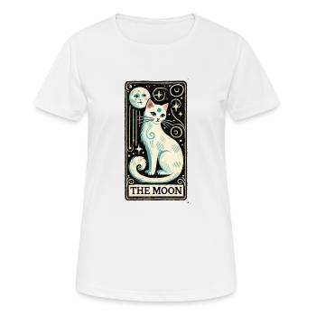 Das Mond-Tarot - Frauen T-Shirt atmungsaktiv - Weiß - Vorne - AI Model Female 172 dark (172cm)