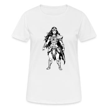 Amazonie cool - T-shirt respirant Femme - blanc - Devant - AI Model Female 172 dark (172cm)