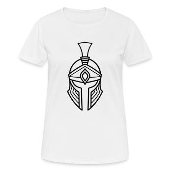 Spartan helmet - Women's Breathable T-Shirt - white - Front - AI Model Female 172 dark (172cm)