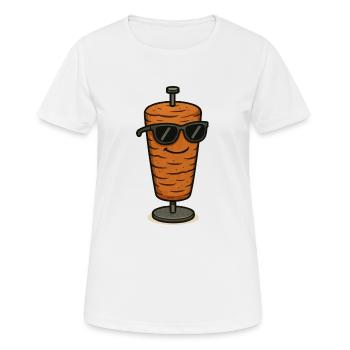 Döner Comic - T-shirt respirant Femme - blanc - Devant - AI Model Female 172 dark (172cm)