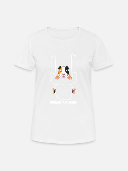 Mamá cuy - Camiseta mujer transpirable - blanco