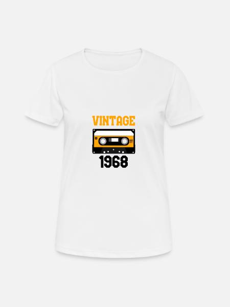 Vintage 1968 Year of construction 1968 Year of birth 1968 - Women's Breathable T-Shirt - white