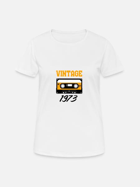 Vintage 1973 Year of construction 1973 Year of birth 1973 - Women's Breathable T-Shirt - white
