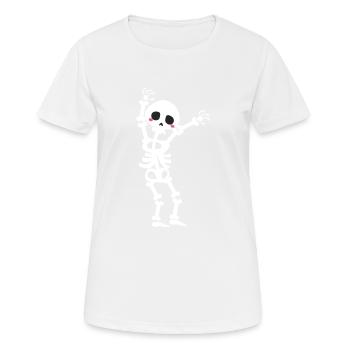 Skelett - Frauen T-Shirt atmungsaktiv - Weiß - Vorne - AI Model Female 172 dark (172cm)
