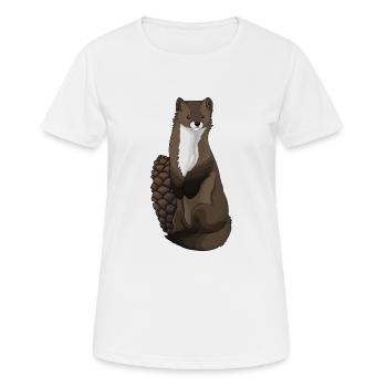 Martre - T-shirt respirant Femme - blanc - Devant - AI Model Female 172 dark (172cm)